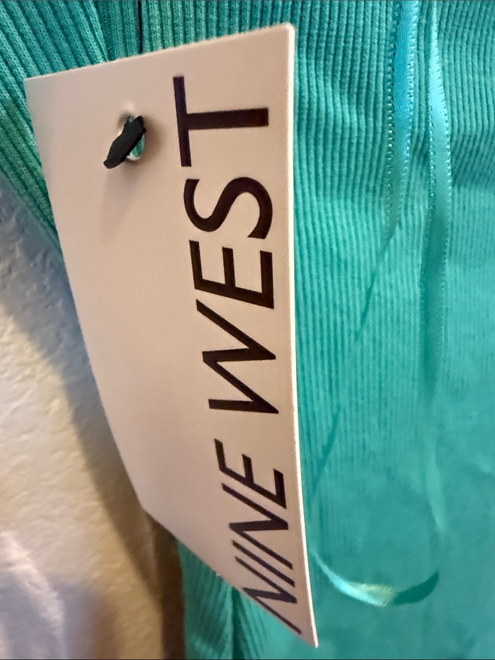 Nine West Strapless Teal Bodycon Dress - Picture 4 of 5